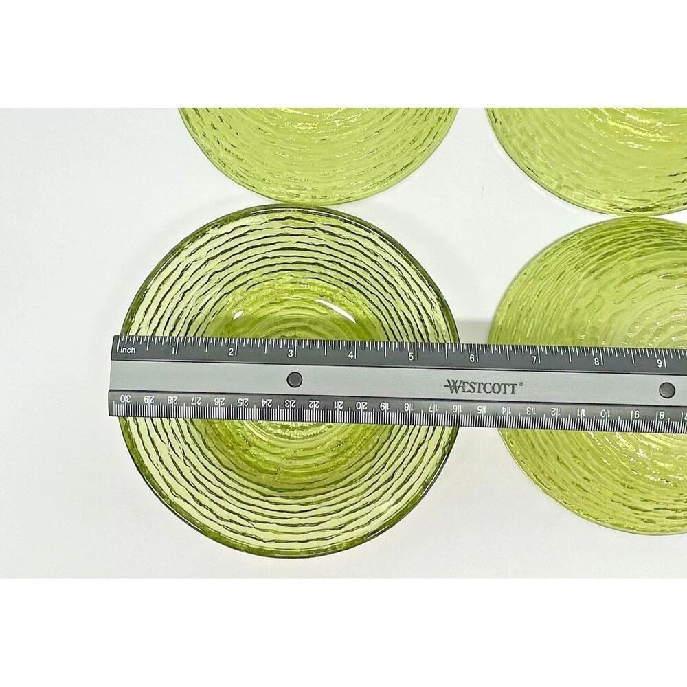 Vintage Anchor Hocking Soreno Avocado Set of 4-6